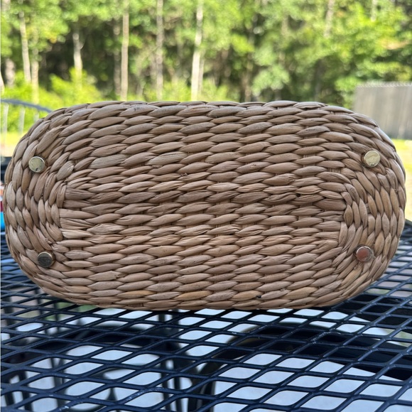 Kate Spade Luisa Straw and Red Leather Bag - Picture 5 of 12